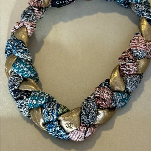 Chanel Multicolor Braided Headband - Picture 3 of 5